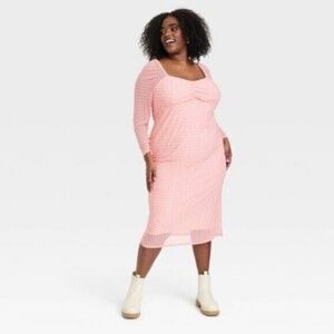 Black History Month Women's Long Sleeve House of Aama Sweetheart Neck A-Line